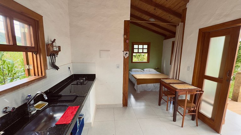 Chalé encantador em rua tranquila de Milho Verde.