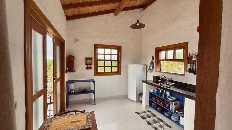 Chalé encantador em rua tranquila de Milho Verde.